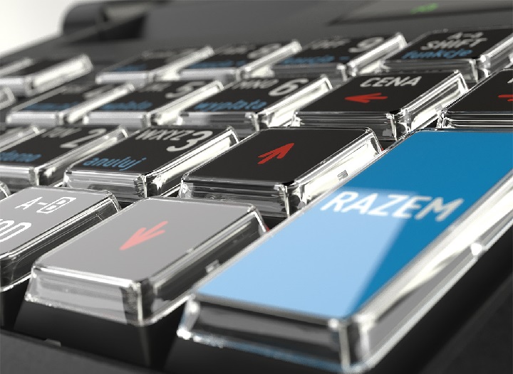 Kasa fiskalna Fawag Lite Online z trwałą klawiaturą