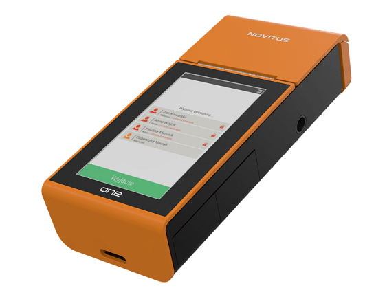 Rodzaje kas fiskalnych - kasa mobilna Novitus One