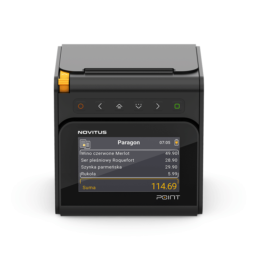 Wyświetlacz LCD w drukarce POINT