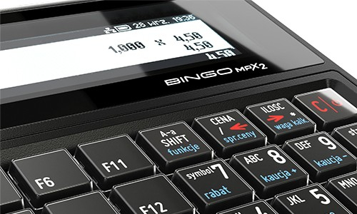 Kasa fiskalna Posnet Bingo Max2 - klawiatura