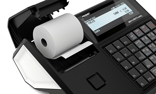 Posnet: łatwa wymiana papieru.